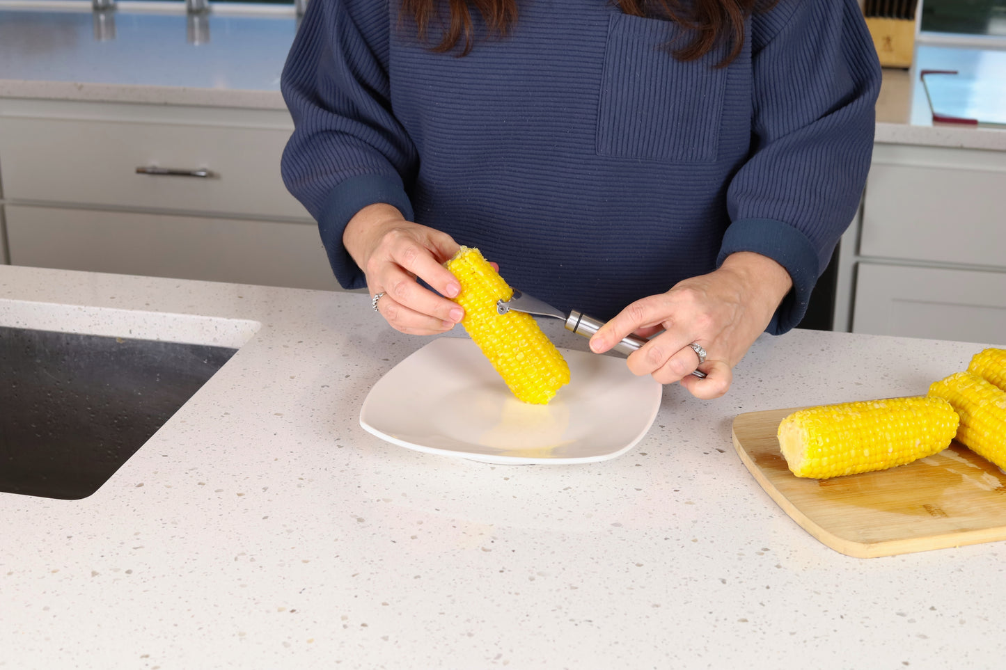 loocannon Stainless Steel Corn Peeler & Stripper